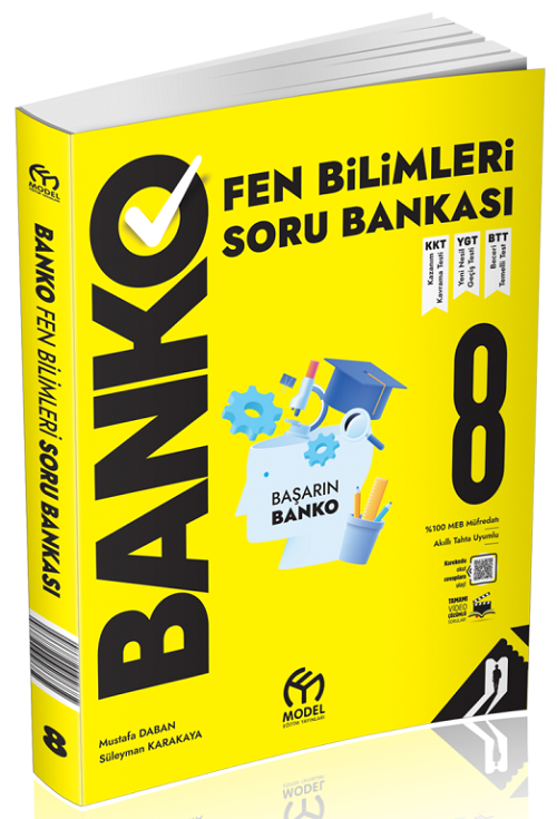 Model 8. Sınıf Fen Bilimleri Banko Soru Bankası Model Eğitim Yayınları