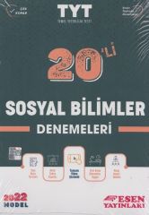 Esen 2022 YKS TYT Sosyal Bilimler 20 li Deneme Esen Yayınları