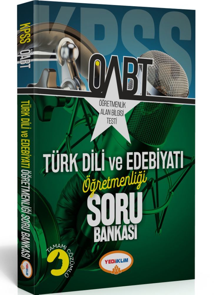 Yediiklim 2019 ÖABT Türk Dili ve Edebiyatı Öğretmenliği Soru Bankası Çözümlü Yediiklim Yayınları