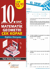 SÜPER FİYAT - Eğitim Dünyası 10. Sınıf Matematik Geometri Yaprak Test Çek Kopar Eğitim Dünyası Yayınları