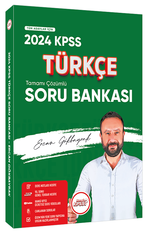 Hangi KPSS 2024 KPSS Türkçe Soru Bankası Çözümlü - Ercan Gökbayrak Hangi KPSS Yayınları