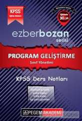 Pegem KPSS Eğitim Bilimleri Program Geliştirme Ezberbozan Ders Notları Pegem Akademi