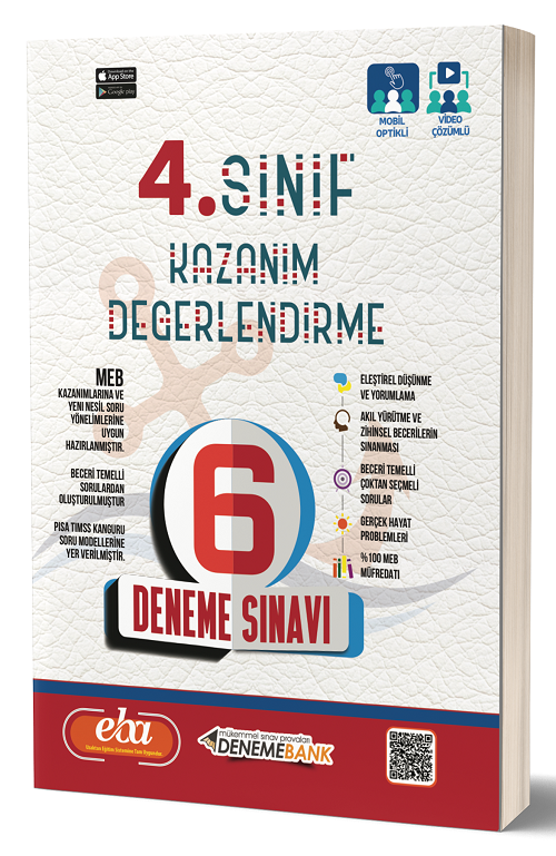 DenemeBank 4. Sınıf Kazanım Değerlendirme 6 Deneme DenemeBank Yayınları