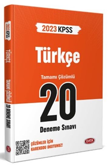 SÜPER FİYAT - Data 2023 KPSS Türkçe 20 Deneme Çözümlü Data Yayınları