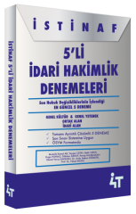 4T Yayınları İdari Hakimlik İstinaf 5 Deneme 4T Yayınları