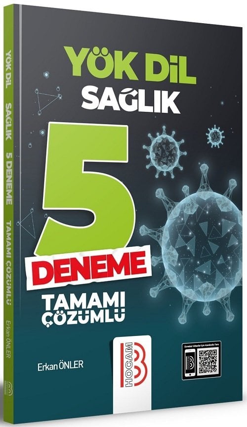 Erkan Önler YÖKDİL Sağlık 5 Deneme Çözümlü Erkan Önler Yayınları