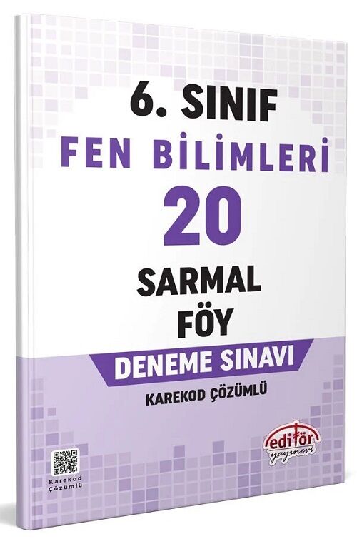 Editör 6. Sınıf Fen Bilimleri 20 Sarmal Föy Deneme Editör Yayınları