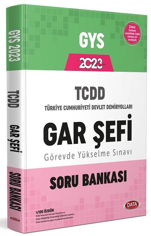 Data 2023 GYS TCDD Gar Şefi Soru Bankası Görevde Yükselme Data Yayınları