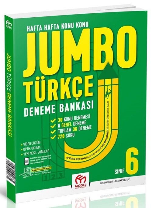 Model 6. Sınıf Türkçe Jumbo Deneme Bankası Model Eğitim Yayınları