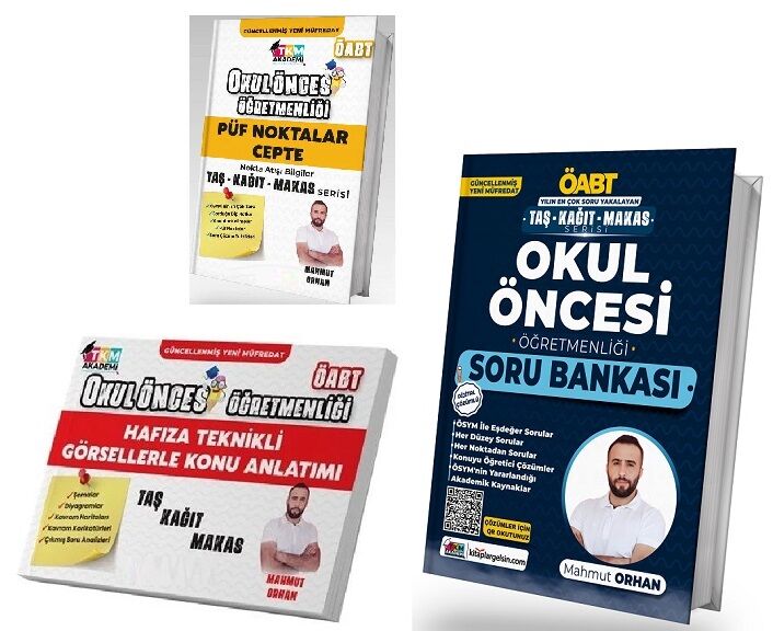 TKM Akademi ÖABT Okul Öncesi Konu + Cep Kitabı + Soru 3 lü Set TKM Akademi