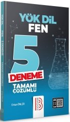 Erkan Önler YÖKDİL Fen 5 Deneme Çözümlü Erkan Önler Yayınları