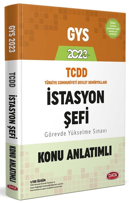 Data 2023 GYS TCDD İstasyon Şefi Konu Anlatımlı Görevde Yükselme Data Yayınları