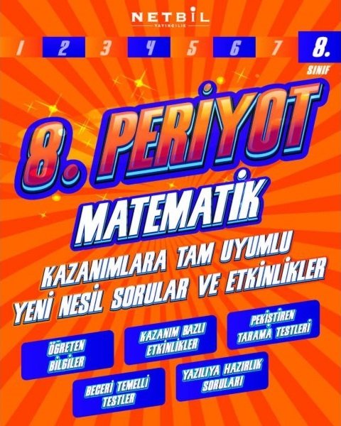 Netbil 8. Sınıf Matematik 8. Periyot Soru Bankası Netbil Yayıncılık