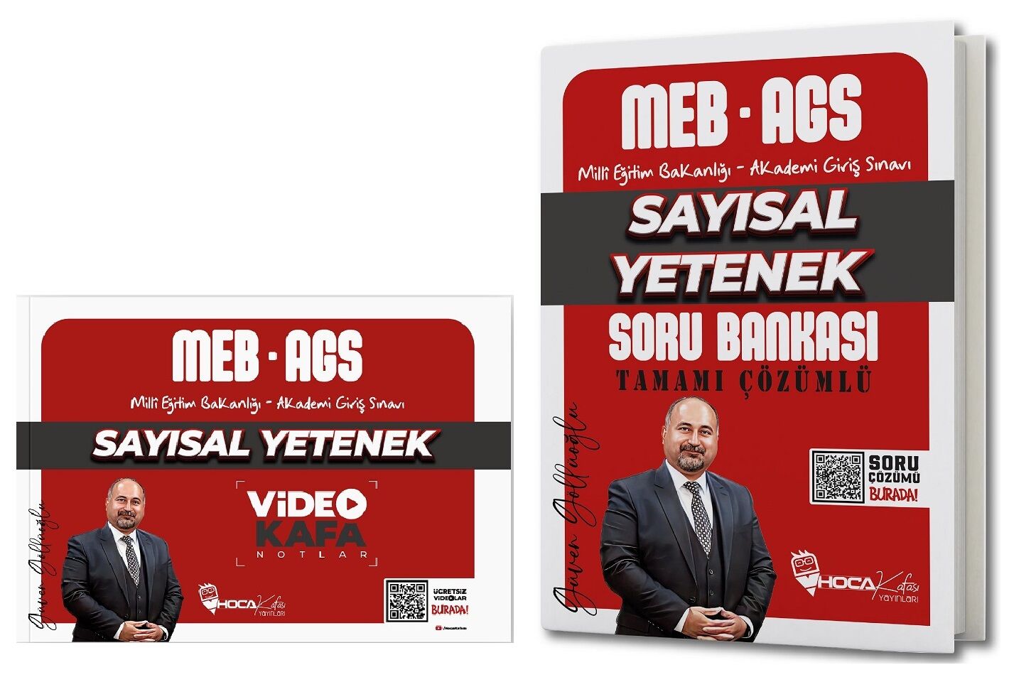 Hoca Kafası 2025 MEB-AGS Sayısal Yetenek Video Kafa Notlar + Soru Bankası 2 li Set - Güven Göllüoğlu Hoca Kafası Yayınları