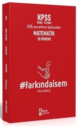 İsem 2020 KPSS Matematik 20 Deneme Çözümlü İsem Yayınları