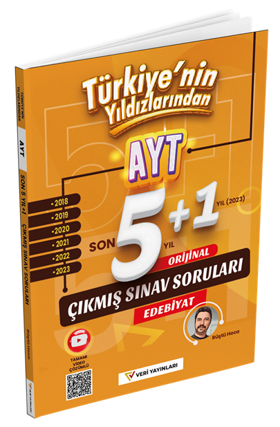 Veri Yayınları YKS AYT Edebiyat Son 6 Yıl Çıkmış Sınav Soruları - Rüştü Bayındır Veri Yayınları