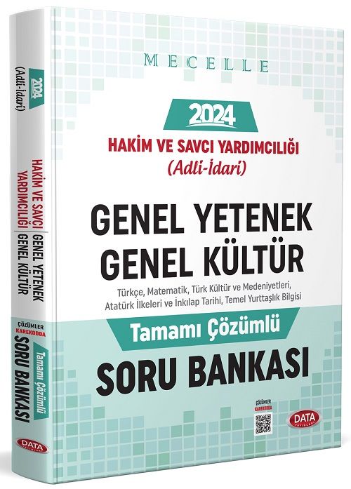 Data 2024 Adli İdari Hakim ve Savcı Yardımcılığı MECELLE Genel Yetenek Genel Kültür Soru Bankası Çözümlü Data Yayınları