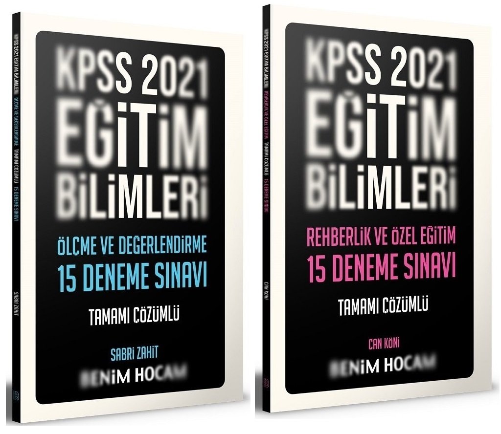 SÜPER FİYAT - Benim Hocam 2021 KPSS Eğitim Bilimleri 30 Deneme 2 li Set Benim Hocam Yayınları