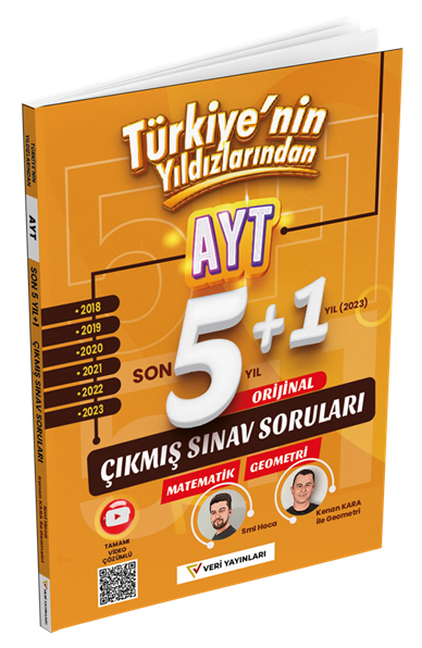 Veri Yayınları YKS AYT Matematik-Geometri Son 6 Yıl Çıkmış Sınav Soruları - SML Hoca, Kenan Kara Veri Yayınları