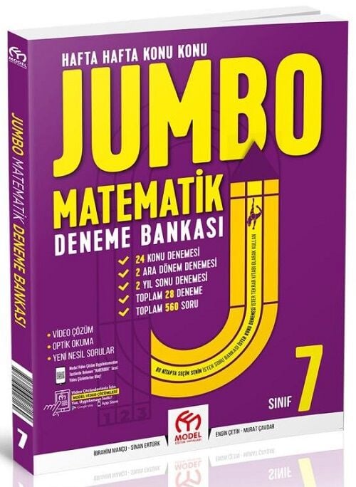 Model 7. Sınıf Matematik Jumbo Deneme Bankası Model Eğitim Yayınları