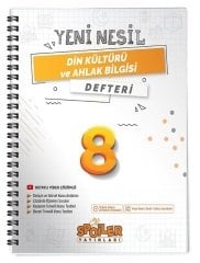 Spoiler 8. Sınıf Din Kültürü ve Ahlak Bilgisi Yeni Nesil Defteri Spoiler Yayınları