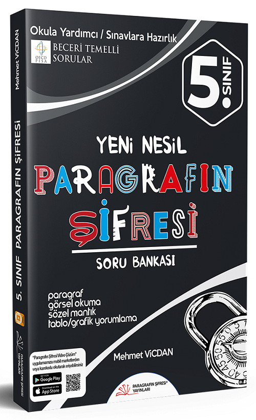 Paragrafın Şifresi 5. Sınıf Paragraf Yeni Nesil Soru Bankası - Mehmet Vicdan Paragrafın Şifresi Yayınları