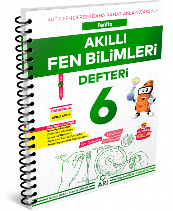 SÜPER FİYAT - Arı Yayınları 6. Sınıf Akıllı Fen Bilimleri Defteri Fenito Arı Yayınları