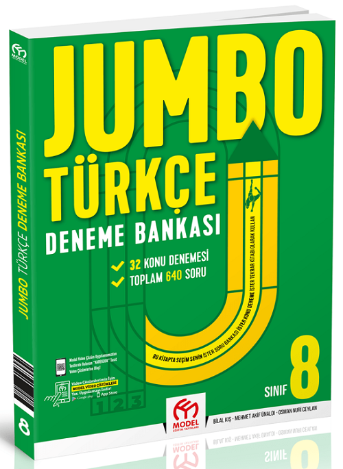 Model 8. Sınıf Türkçe Jumbo Deneme Bankası Model Eğitim Yayınları