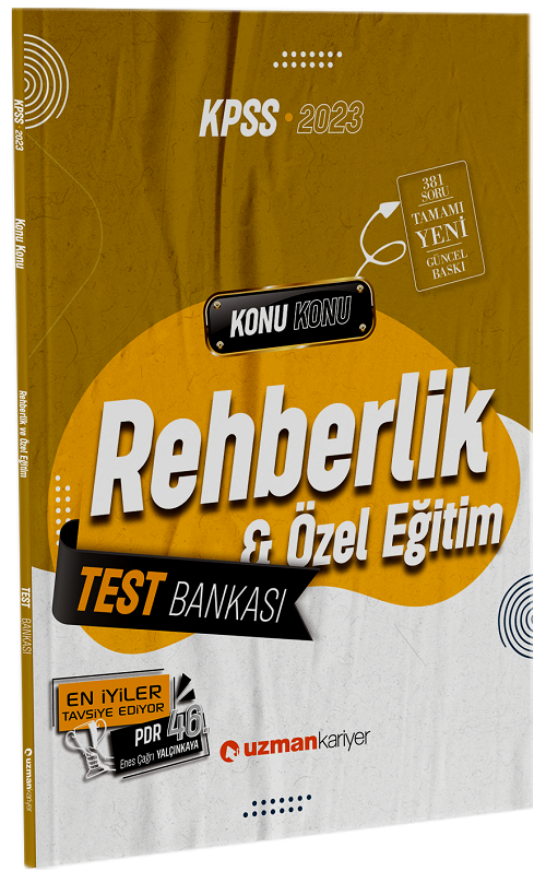 SÜPER FİYAT - Uzman Kariyer 2023 KPSS Eğitim Bilimleri Rehberlik ve Özel Eğitim Test Bankası Yaprak Test Uzman Kariyer Yayınları