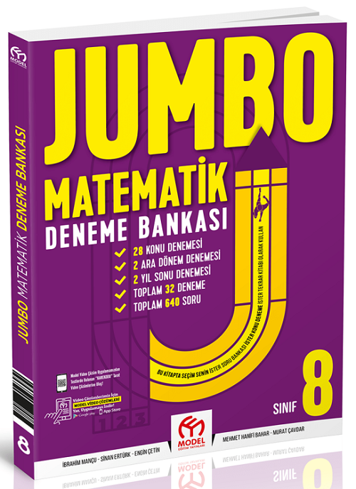 Model 8. Sınıf Matematik Jumbo Deneme Bankası Model Eğitim Yayınları