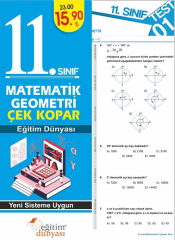 SÜPER FİYAT - Eğitim Dünyası 11. Sınıf Matematik Geometri Yaprak Test Çek Kopar Eğitim Dünyası Yayınları