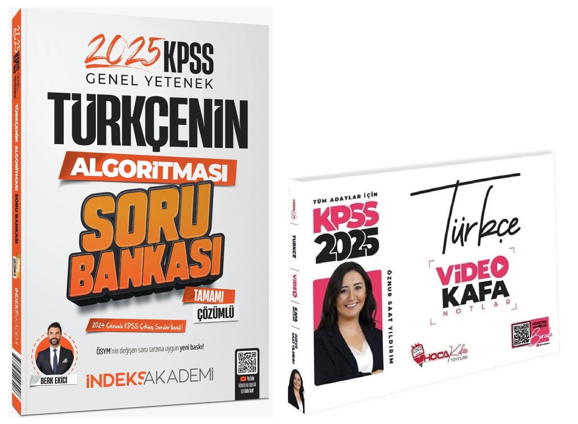 Hoca Kafası + İndeks 2025 KPSS Türkçe Video Kafa Notlar + Soru Bankası 2 li Set - Öznur Saat Yıldırım Hoca Kafası + İndeks Akademi Yayınları