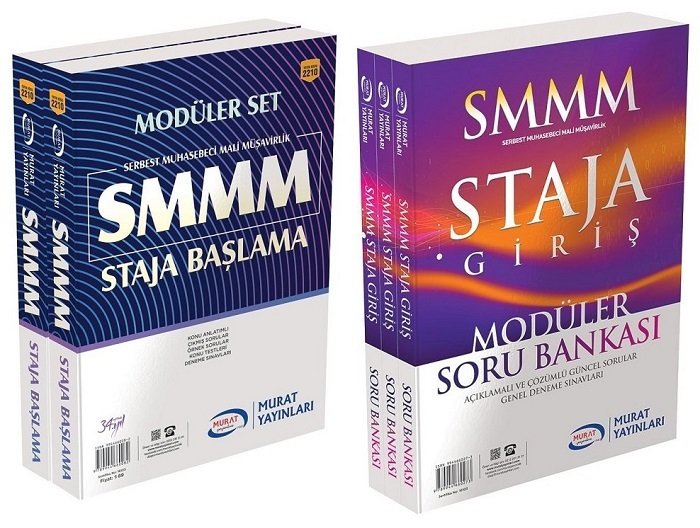 Murat SMMM Staja Başlama Konu Set + Soru Set 2 li Modüler Set Murat Yayınları