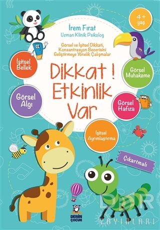 Derin +4 Yaş Dikkat Etkinlik Var Derin Çocuk Yayınları