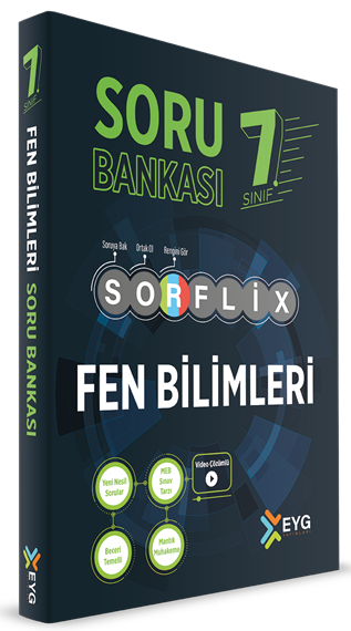 EYG Yayınları 7. Sınıf Fen Bilimleri SORFLİX Soru Bankası Çözümlü EYG Yayınları