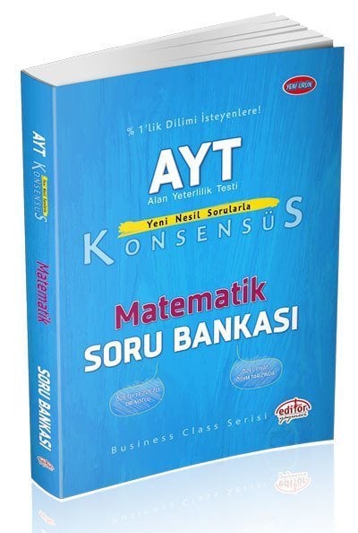 Editör YKS AYT Matematik Konsensüs Soru Bankası Editör Yayınları