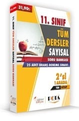 SÜPER FİYAT - Eğitim Dünyası 11. Sınıf Tüm Dersler Sayısal Soru Bankası ve 25 Deneme 2 si 1 Arada Eğitim Dünyası Yayınları