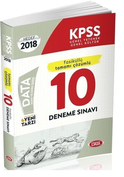 Data 2018 KPSS Genel Yetenek Genel Kültür 10 Deneme Çözümlü Fasikül Data Yayınları