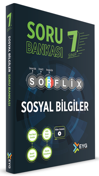 EYG Yayınları 7. Sınıf Sosyal Bilgiler SORFLİX Soru Bankası Çözümlü EYG Yayınları