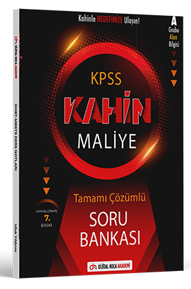 Dijital Hoca KPSS A Grubu Maliye Kahin Soru Bankası Çözümlü Dijital Hoca Akademi