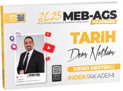 İndeks Akademi 2025 MEB-AGS Akademisi Tarih Video Ders Notları - Aydın Yüce İndeks Akademi Yayıncılık