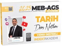 İndeks Akademi 2025 MEB-AGS Akademisi Tarih Video Ders Notları - Aydın Yüce İndeks Akademi Yayıncılık