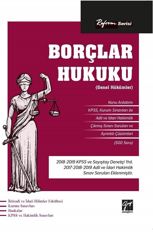 Gazi Kitabevi Borçlar Hukuku (Genel Hükümler) - Reform Serisi Gazi Kitabevi