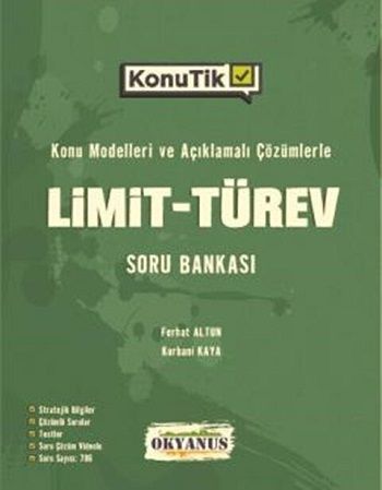 Okyanus YKS AYT Limit Türev KonuTik Konu Özetli Soru Bankası Okyanus Yayınları