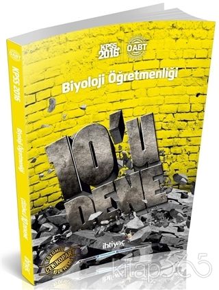 SÜPER FİYAT - İhtiyaç ÖABT Biyoloji Öğretmenliği 10 Deneme Çözümlü İhtiyaç Yayıncılık