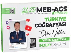 ÖN SİPARİŞ - İndeks Akademi 2025 MEB-AGS Akademisi Türkiye Coğrafyası Video Ders Notları - Alican Demir İndeks Akademi Yayıncılık