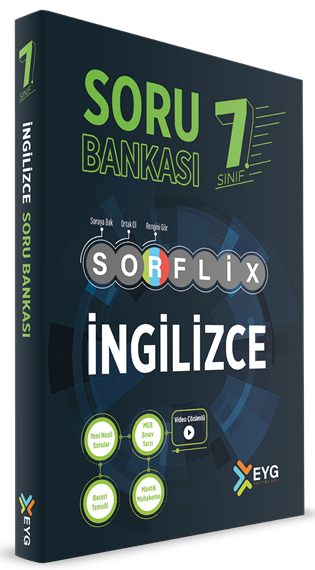 EYG Yayınları 7. Sınıf İngilizce SORFLİX Soru Bankası Çözümlü EYG Yayınları