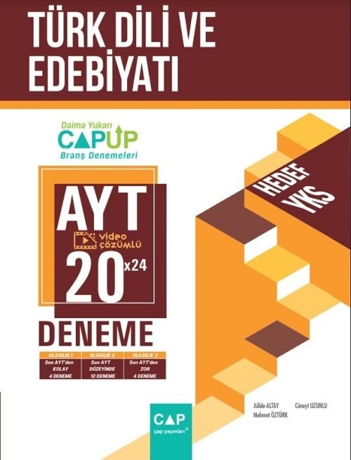 Çap Yayınları YKS AYT Türk Dili ve Edebiyatı 20x24 UP Deneme Video Çözümlü Çap Yayınları