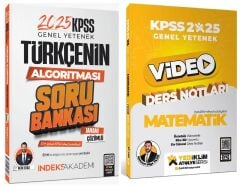 Yediiklim + İndeks 2025 KPSS Matematik Atölye Video Ders Notları + Türkçe Soru Bankası 2 li Set - Mehmet Bilge Yıldız Yediiklim + İndeks Akademi Yayınları