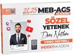 ÖN SİPARİŞ - İndeks Akademi 2025 MEB AGS Akademisi Sözel Yetenek Video Ders Notları - Berk Ekici İndeks Akademi Yayıncılık